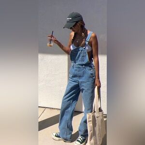 Levi's Blue Denim Straight Leg Women's Overalls | Size XL